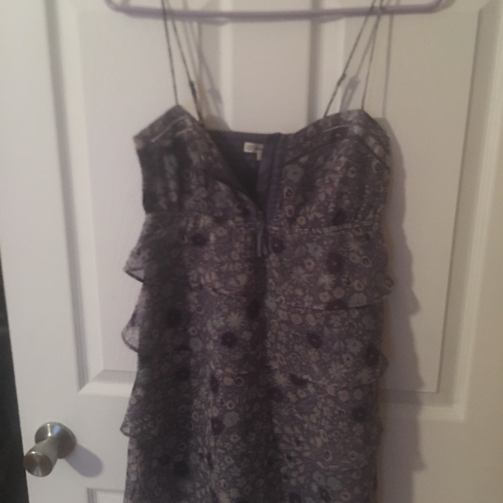 Purple summer floral dress